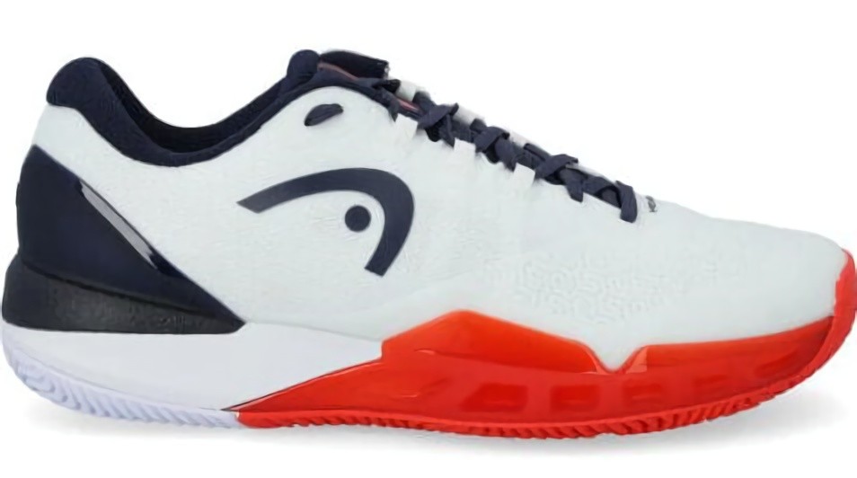 (EU) Кроссовки мужские Head Revolt Pro 5.0 Clay White/Red 273276, Белые (р. 44)