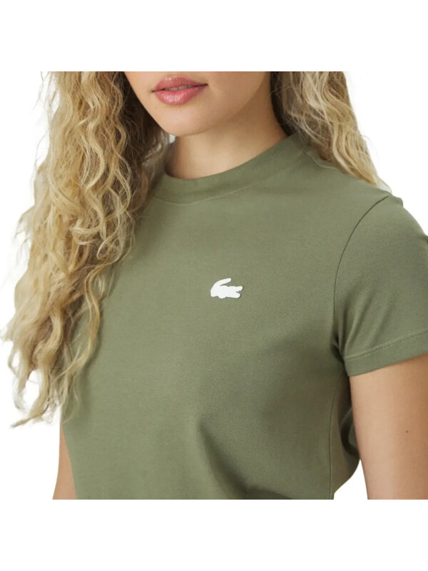 (EU) Футболка женская Lacoste Core Performance TF9246, Зелёная (XS)