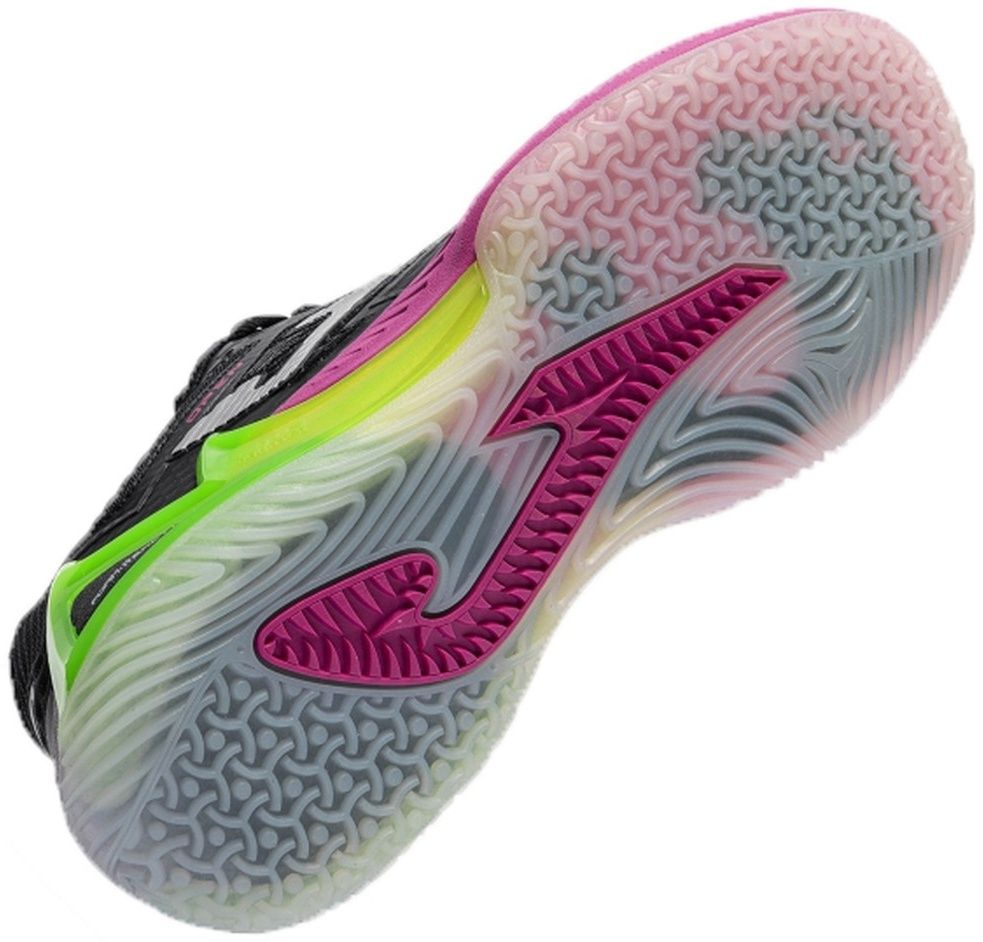 Кроссовки женские Joma Open, Черные/Салатовые/Розовые (р. 38,5)
