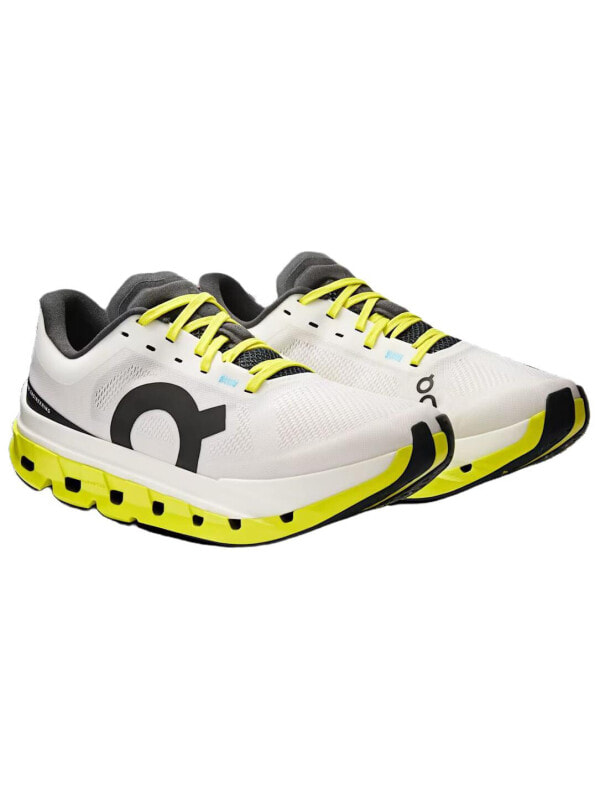 On Cloudflow 5 Abrasion Resistant Low top Training Shoes Women's White Yellow