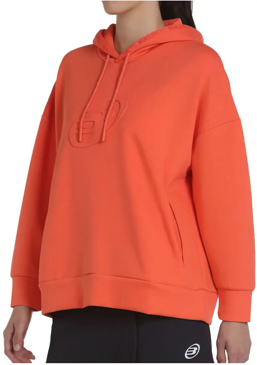 (EU) Свитшот женский Bullpadel NARON WOMAN SWEATSHIRT с капюшоном, Оранжевый (S)