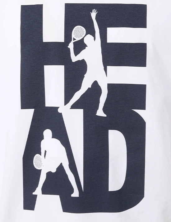 Футболка мужская Head Vision T-Shirt M, Белая/Синяя (L)