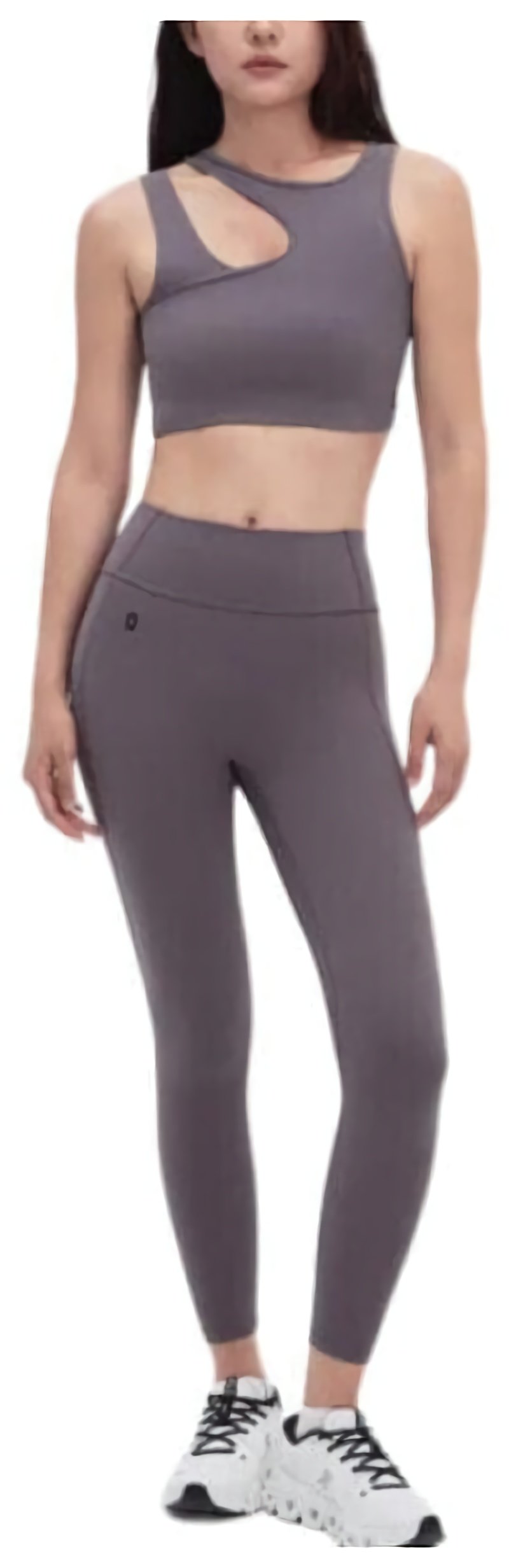 (CN) Леггинсы женские On Yoga Pants, Серые (L)