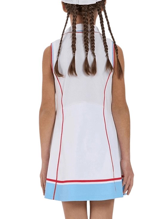 Платье для девочек Choupette с шортами Dry Fit G, Белое/Голубое (164 см)