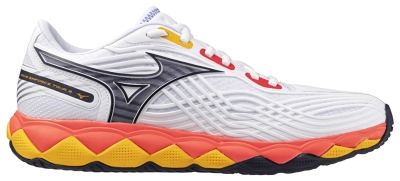 Кроссовки мужские Mizuno Wave Enforce Tour 2, Белые/Синие/Коралловые (р. EUR 40.5)