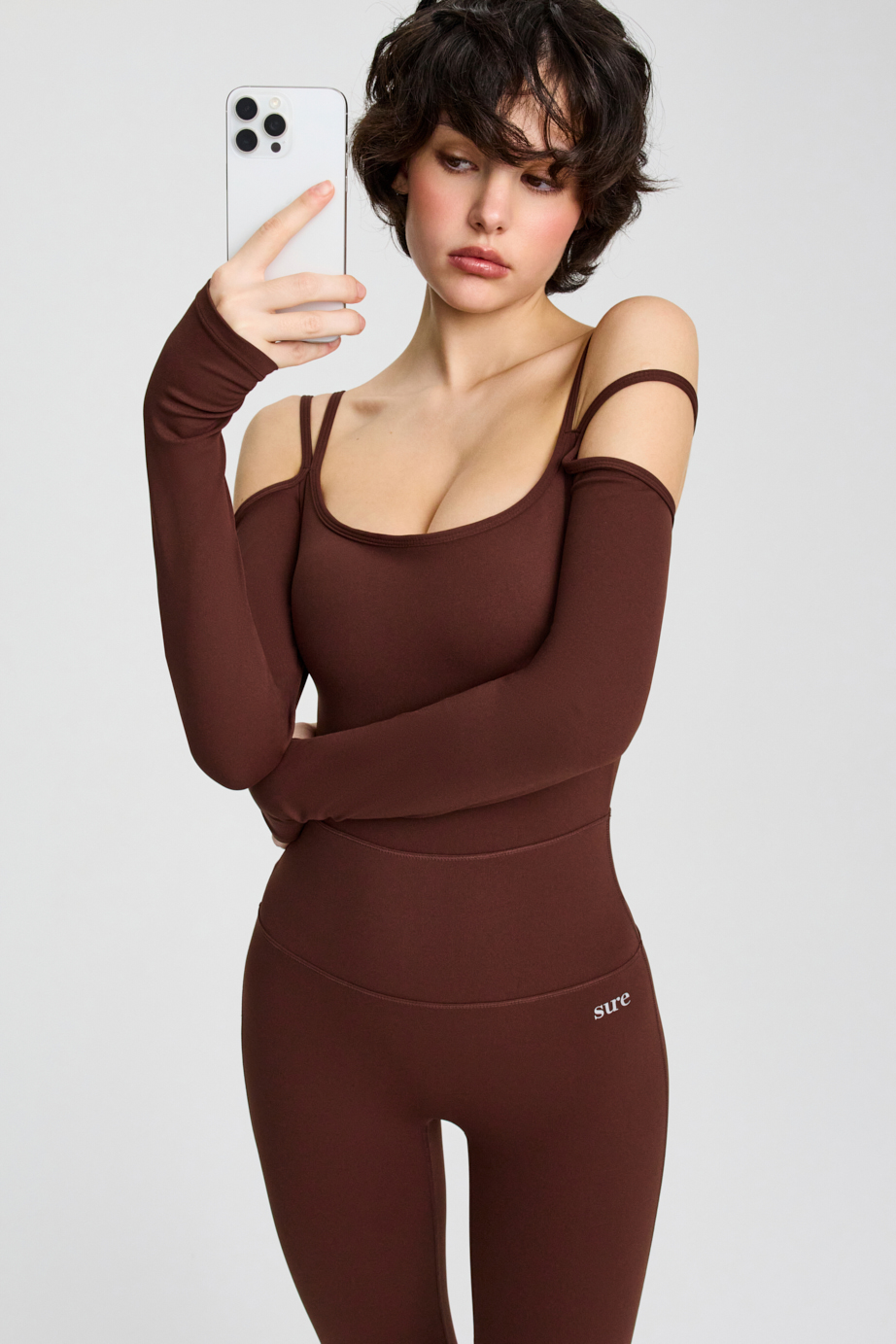 Комбинезон женский SURE 1ACBN_5010_800, Коричневый (S)
