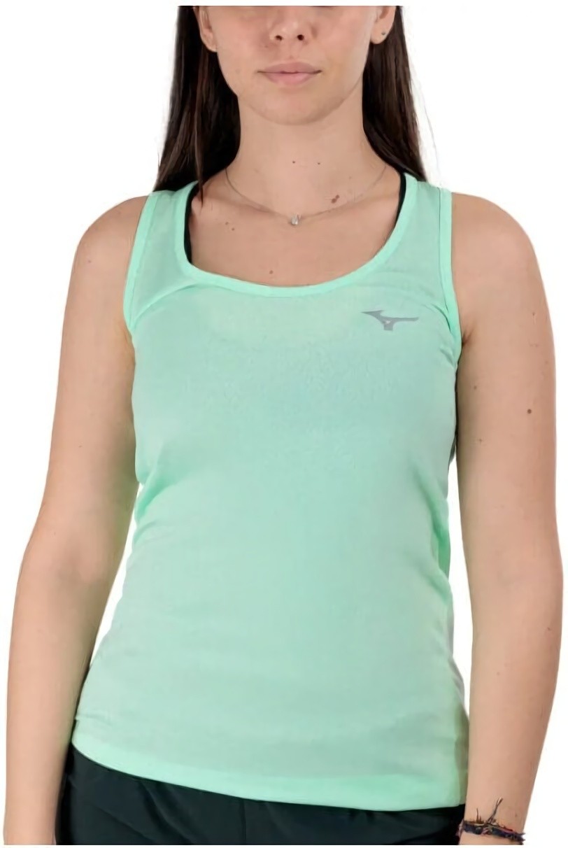 (EU) Футболка женская Mizuno Impulse Core, Зелёная (XL)