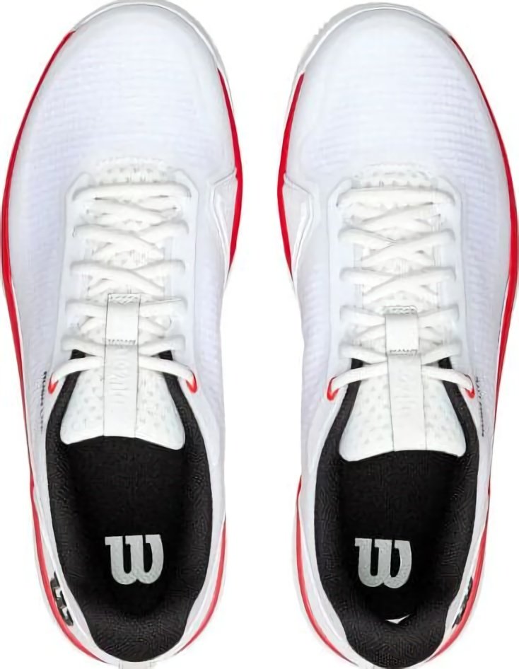 (EU) Кроссовки мужские Wilson Rush Lite 5 Clay White/Red Wrs339970, Белые (р. 43 1/3)
