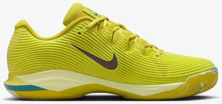Кроссовки мужские Nike Vapor 12 Premium, Жёлтые/Серые, с амортизацией Air Zoom (р. 46)