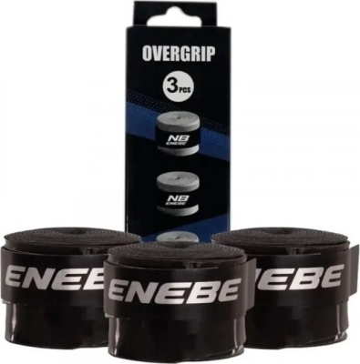 (EU) Овергрип для ракетки Enebe Smooth, Черный (3 шт)
