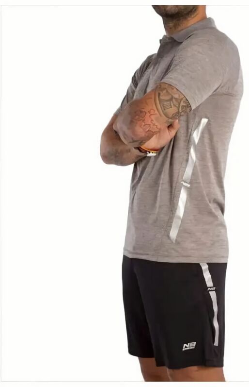 (EU) Поло мужское Enebe Strauss 40401, Серое (2XL)