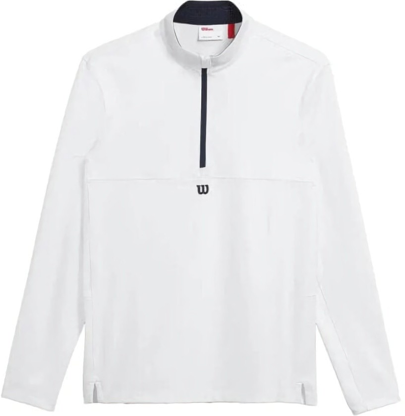 (EU) Ветровка мужская Wilson Elevate Performance Half Zip, Белая (2XL)