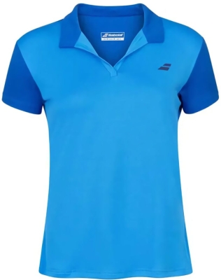 (EU) Поло женское Babolat Play Polo 3Wp1021, Голубой (XS)