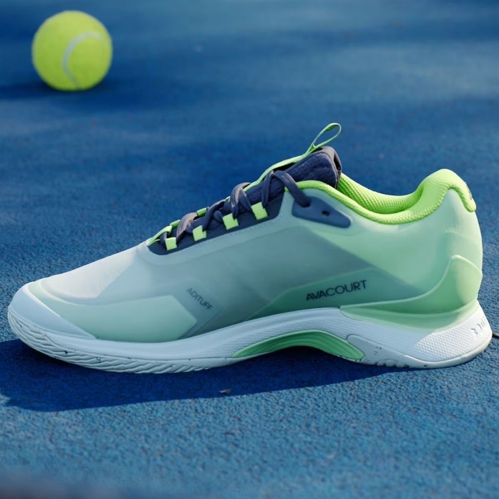 Кроссовки женские Adidas Avacourt 2, Зелёные/Чёрные, из переработанных материалов (р. 39)
