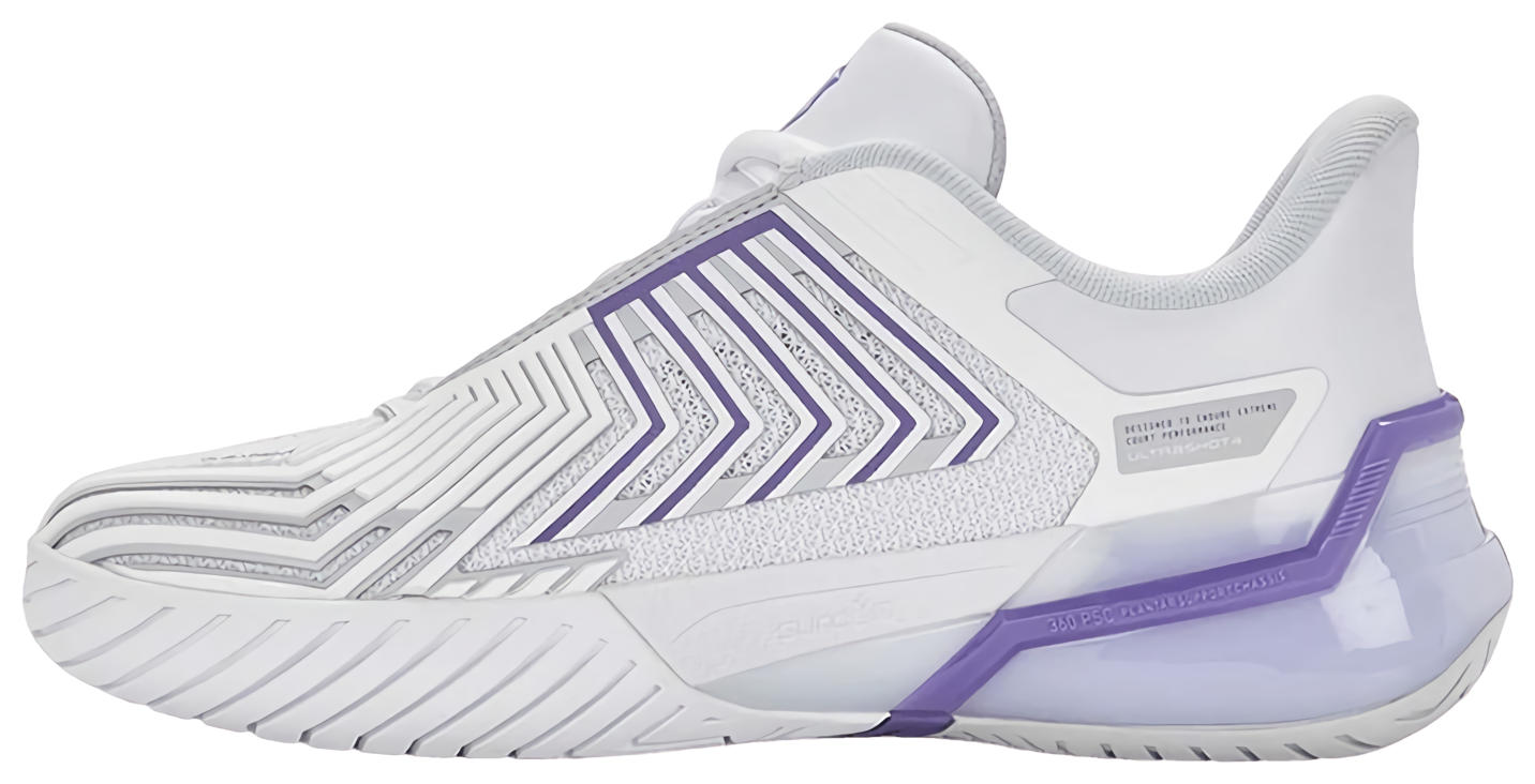 Кроссовки женские K-Swiss Ultrashot 4, Белые/Серые/Лиловые (р. EUR 38)