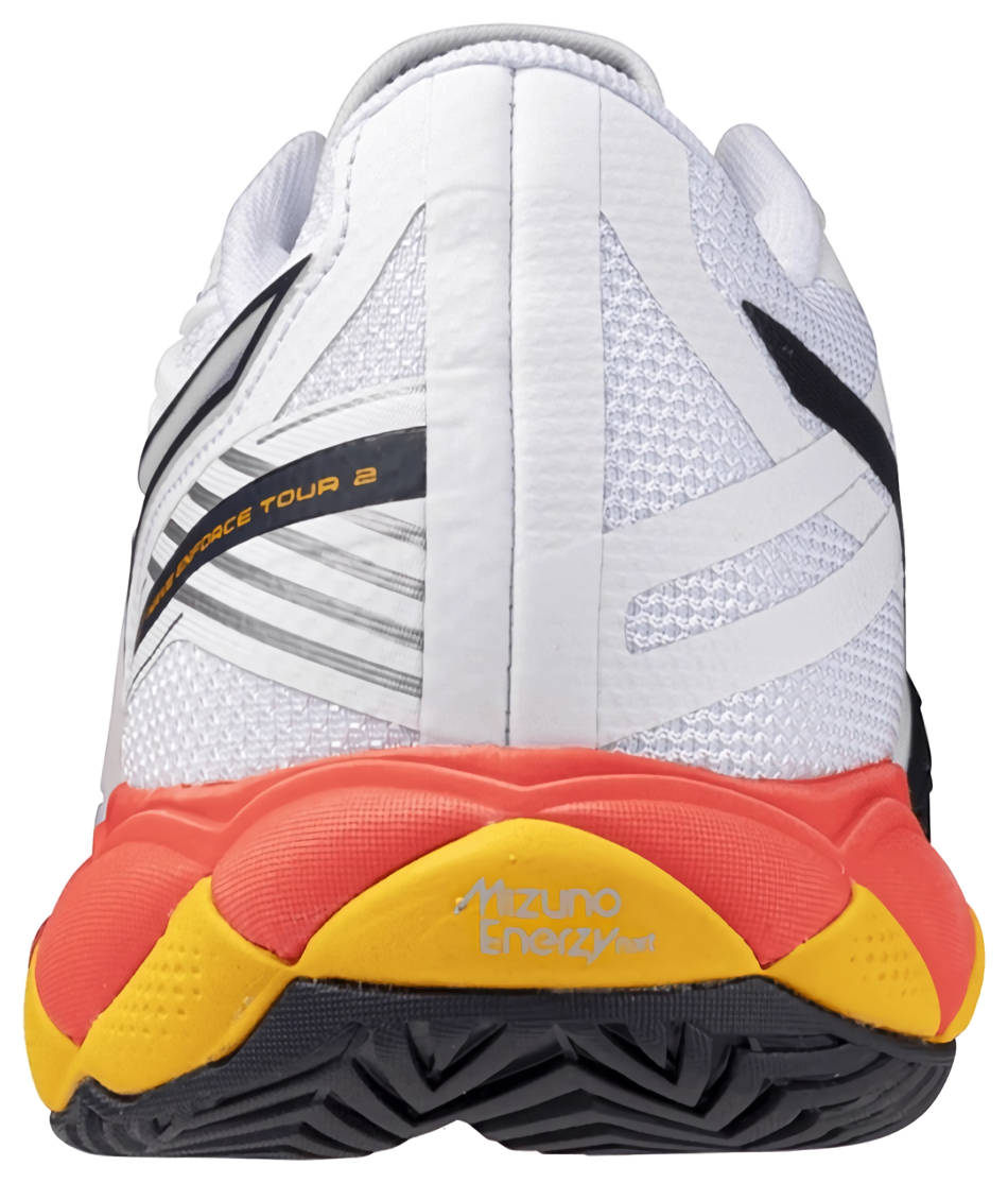 Кроссовки мужские Mizuno Wave Enforce Tour 2, Белые/Синие/Коралловые (р. EUR 40.5)