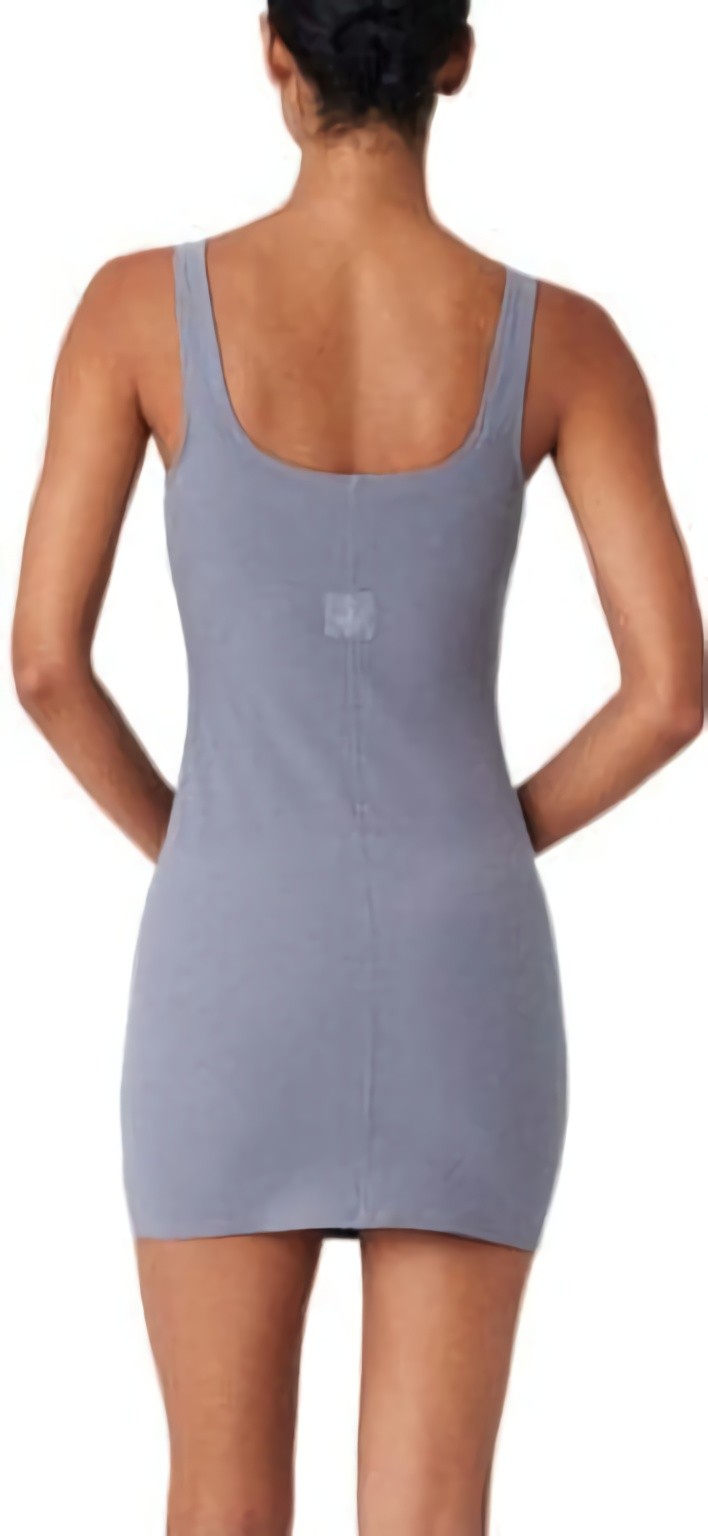 (CN) Платье-комбинация женское Alo Yoga Crew Neck Moderate Short Slip, Серое (XS)