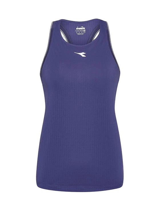 Топ женский Diadora L Core Tank W, Голубой Нью-Йорк (S)