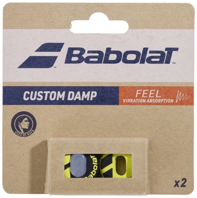 Виброгаситель Babolat Custom Damp, 2 шт, Чёрный/Жёлтый