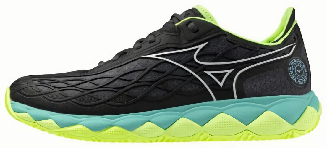 (EU) Кроссовки мужские Mizuno Wave Enforce Tour CC, 61GC2304 46, Чёрно-зелёные (р. 40)