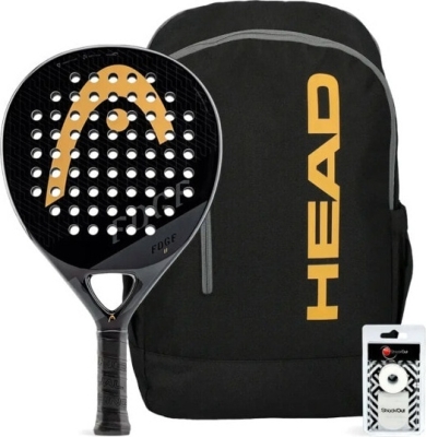 (EU) Набор ракетка Head Edge II Black + Сумка Head Edge Backpack + Овергрип Shockout + Защитная лента