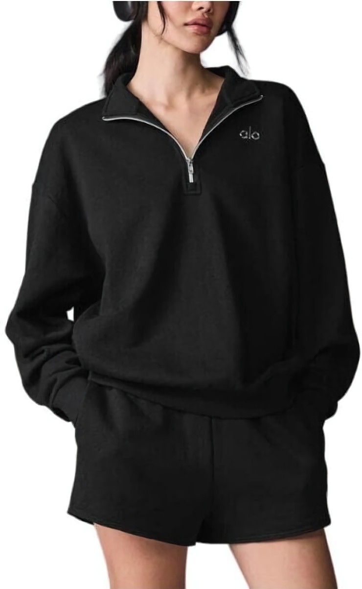 (CN) Свитшот унисекс Alo Yoga Accolade Sweatshirt, Чёрный (M)