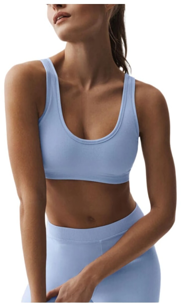 (CN) Спортивное белье женское Alo Yoga Sports Underwear, Голубое (XS)