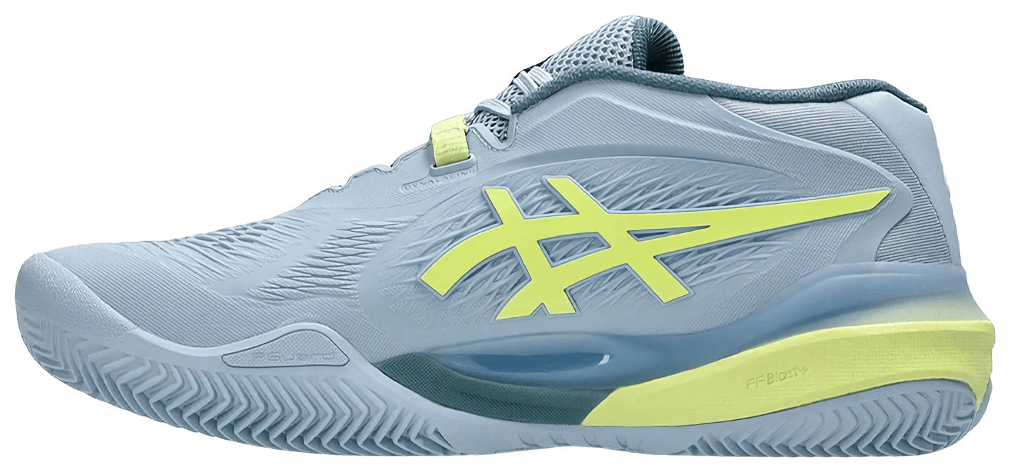 Кроссовки мужские Asics Gel-Resolution X, Серо-Голубой/Фисташковый, грунтовые (р. EUR 42)