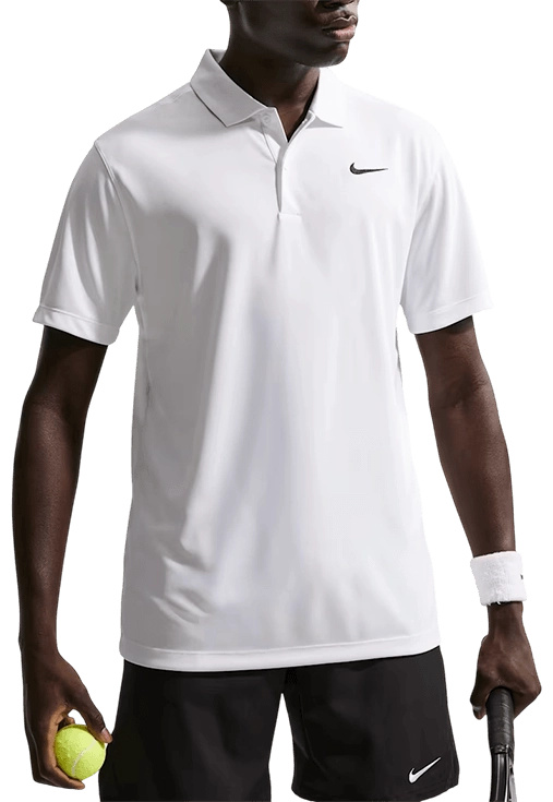 Поло мужское Nike Court Dri-Fit Solid M, Белое (M)