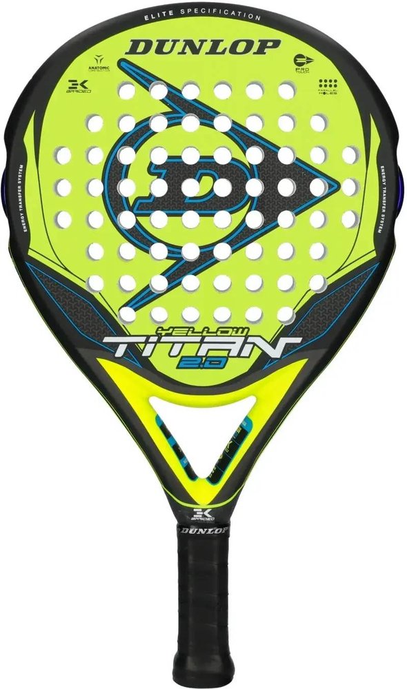 (EU) Ракетка для падел тенниса Dunlop Titan 2.0 Yellow Yellow Blue