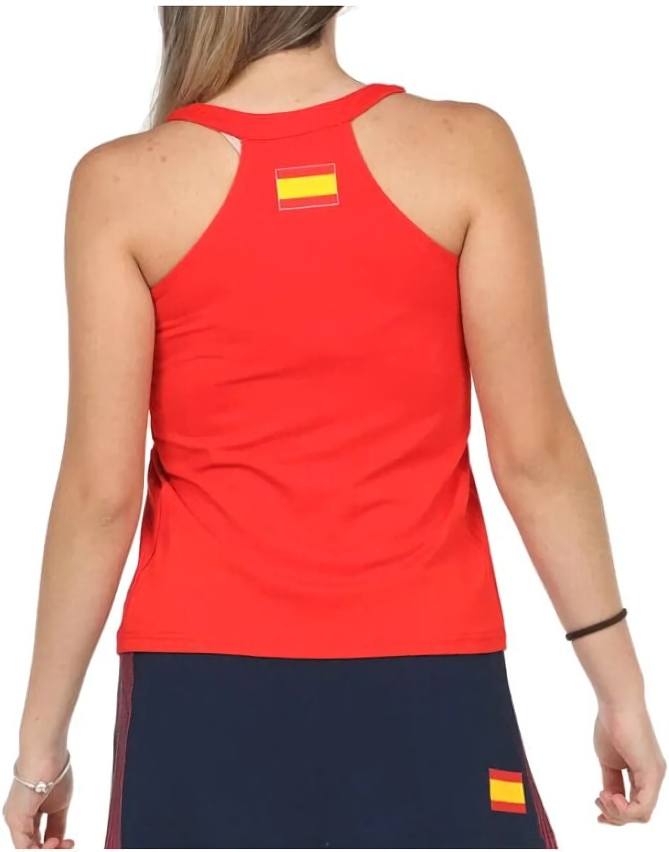 (EU) Майка женская Bullpadel Exima, Красная (2XL)