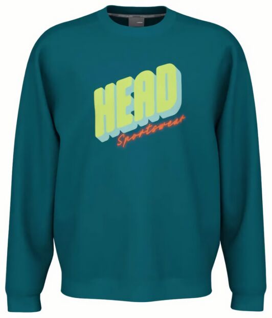 (EU) Лонгслив мужской Head Rally, Изумрудный (XL)