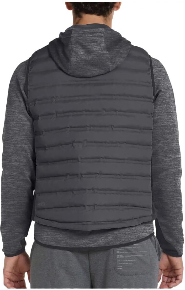 (EU) Ветровка мужская Bullpadel Boque Anorack Parka, Чёрная (S)