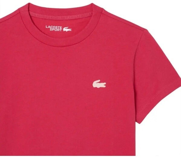(EU) Футболка женская Lacoste Core Performance, Розовая (р. 36)