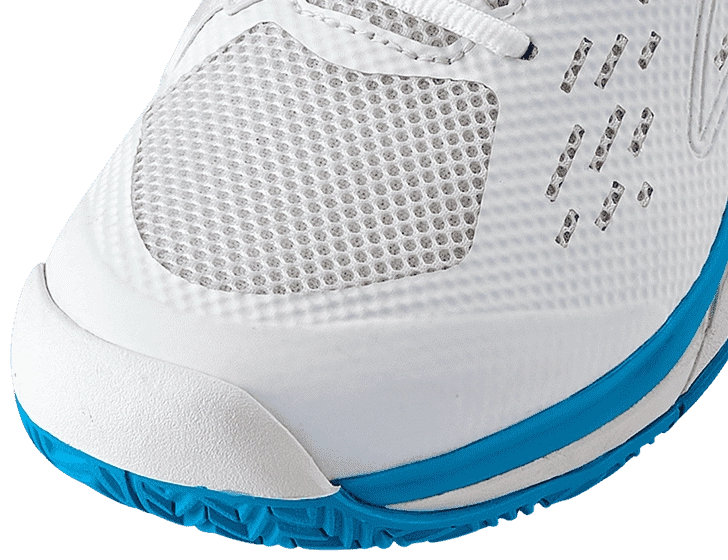 Кроссовки мужские Wilson Rush Pro Ace M, Белые/Голубые, расширенная посадка Wide Fit (р. EUR 44.7)