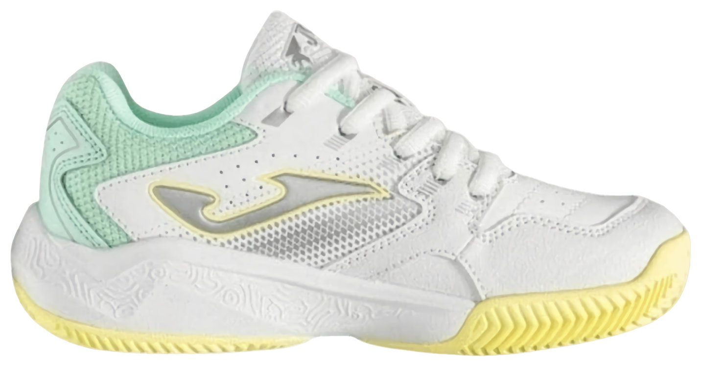 Кроссовки детские Joma Master 1000 Junior Clay, Белые/Бирюзовые (р. EUR 37)