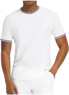 (EU) Футболка мужская Wilson Court Performance Crew, Белая (2XL)