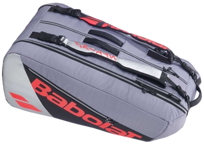 Чехол для ракеток Babolat Pure Strike 2025 Carbon, на 9 ракеток, Серый
