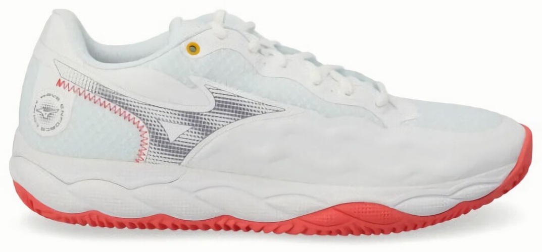 (EU) Кроссовки женские Mizuno Wave Enforce Court CC, 61GC2436, Бело-коралловые (р. 40,5)