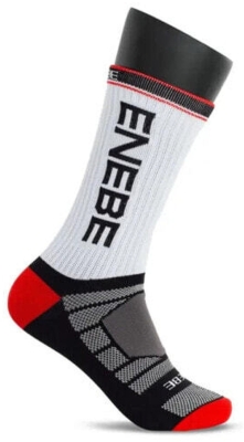 (EU) Носки унисекс Enebe Hexagon, Белые/Чёрные (35/38)