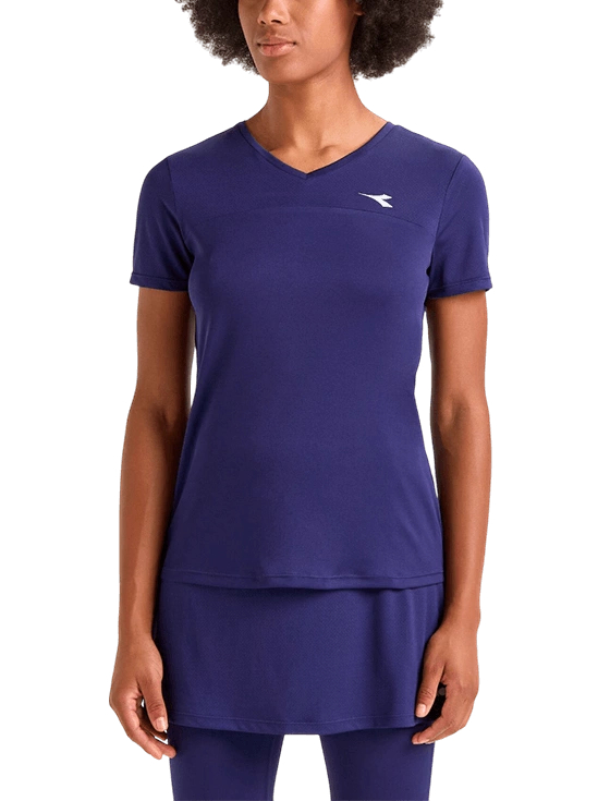 Футболка женская Diadora L. SS T-Shirt W, Голубой Нью-Йорк (XS)