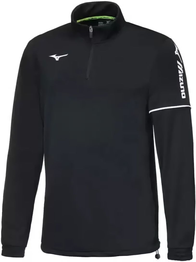(EU) Лонгслив унисекс Mizuno Team Sendai, Чёрный (M)