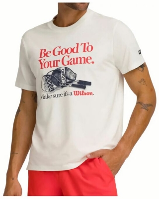 (EU) Футболка мужская Wilson Easy Street, Бежевая (L)