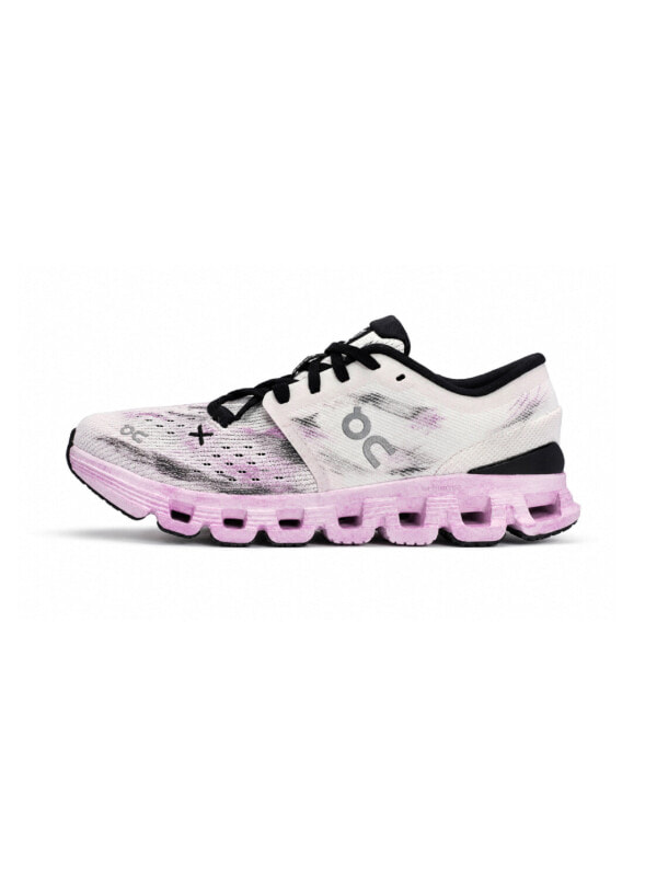 On Cloud X4 Running Shoes Unisex Low Top Black/White/Gray/Purple