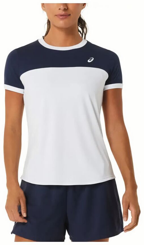 (EU) Футболка женская Asics Court SS Top 2042A262, Белая (XS)