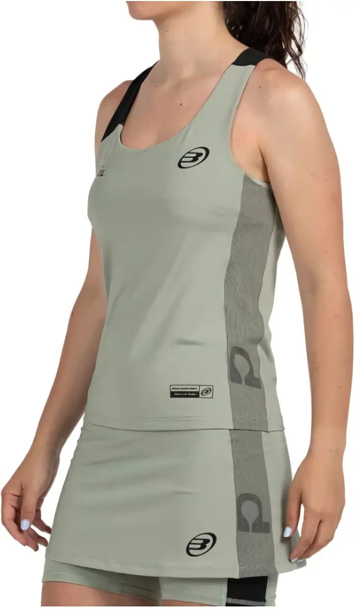 (EU) Футболка женская Bullpadel PIRAC WOMAN T-SHIRT встроенные шорты, Оранжевая (M)