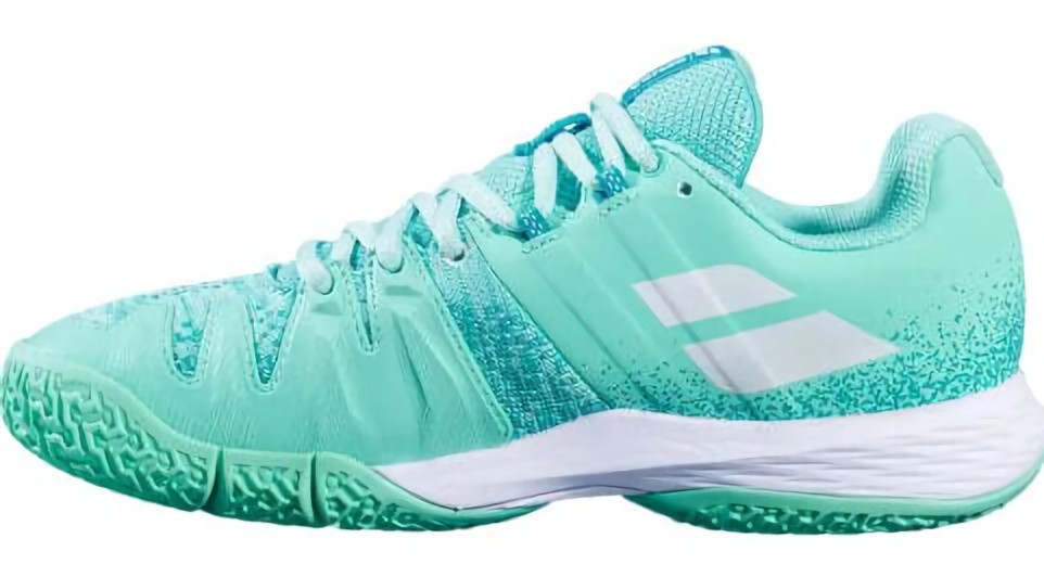 (EU) Кроссовки женские Babolat Sensa Turquoise Blue Women 3A1S26A757, Синие (р. 36.5)
