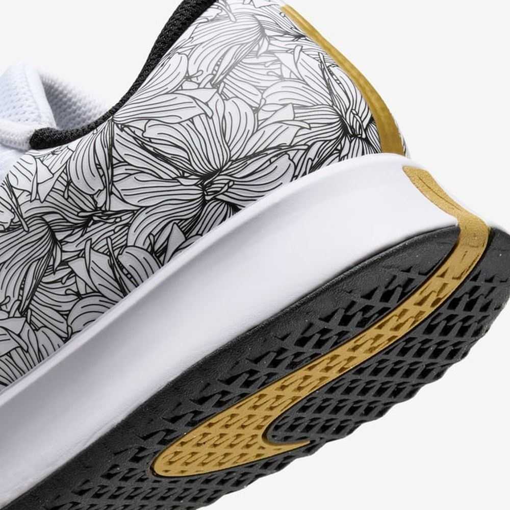 Кроссовки мужские Nike Air Zoom Vapor Pro 2, Белый/Серый/Золотой, с технологией Air Zoom, для твердого покрытия (р. 44,5)