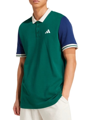 Поло мужское Adidas Heritage Polo M, Зеленое/Синее (S)