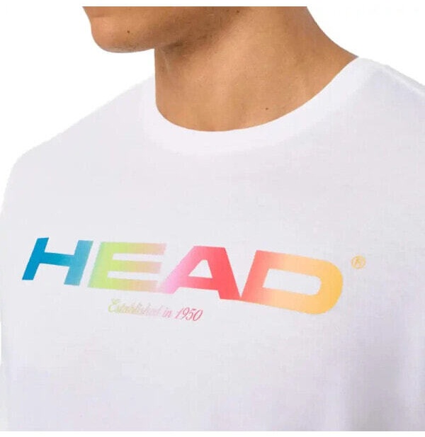 (EU) Футболка мужская Head Rainbow, Белая (M)